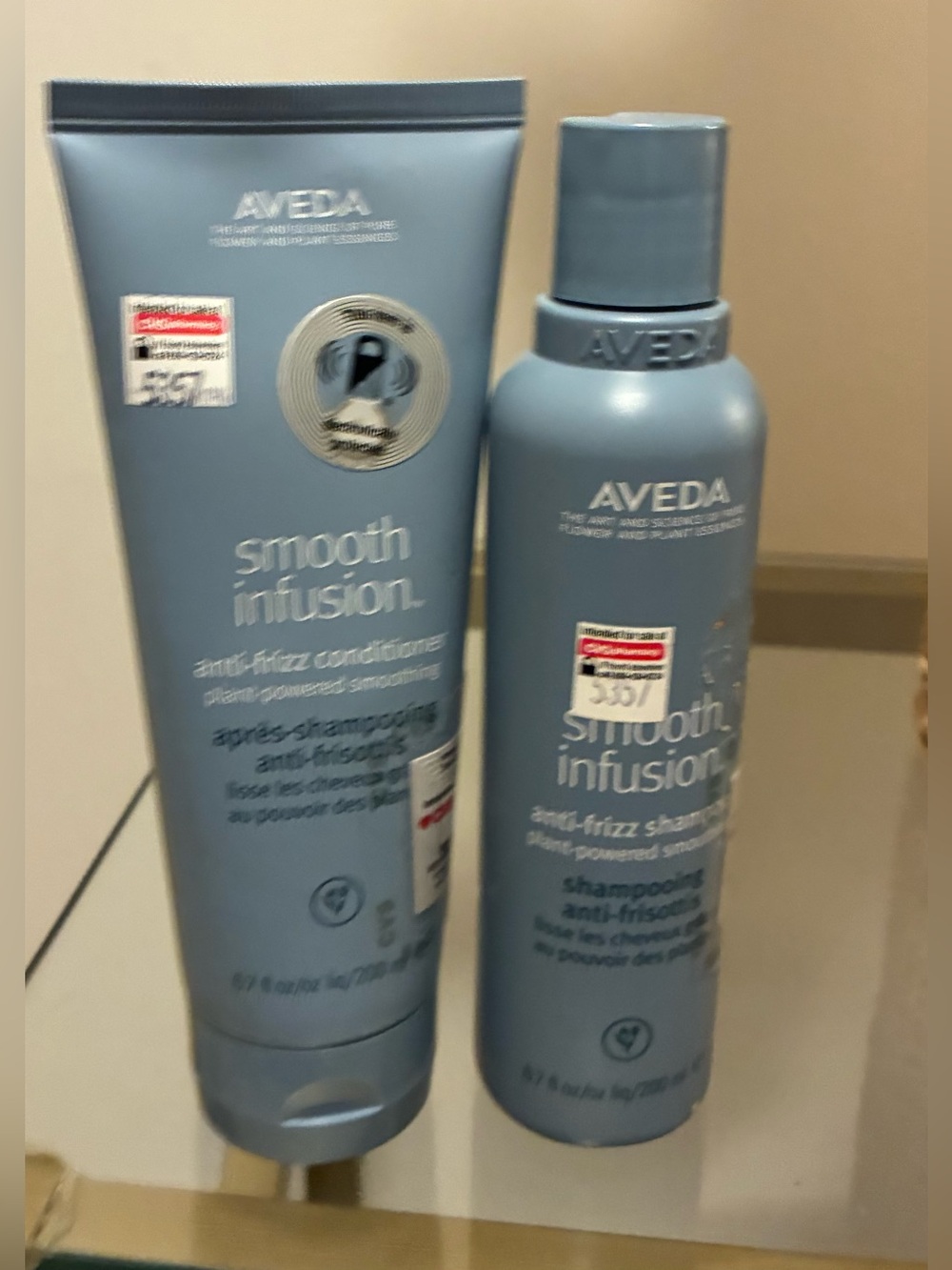 Aveda Smooth Infusion Anti-Frizz Shampoo & Conditioner Set 6.7oz NEW